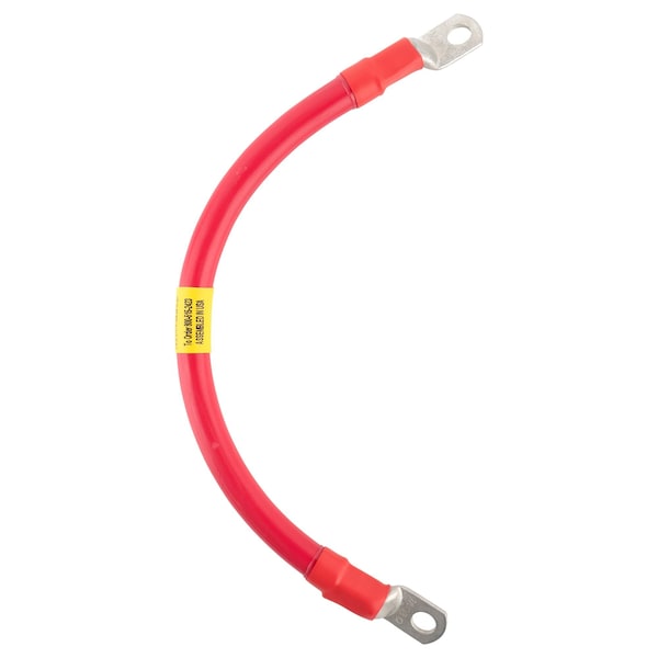 AWG No 2/0 Red Battery Interconnect Cable 12 with 3/8 Lugs
